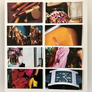 Colored envelopes printed envelopes glossy magazine envelopes 8, 7" x 4" Upcycle